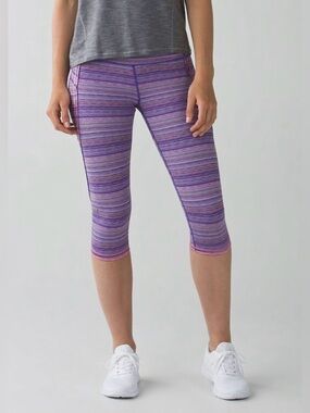 Lululemon Athletica Run Top Speed Crop Leggings  Size 4
